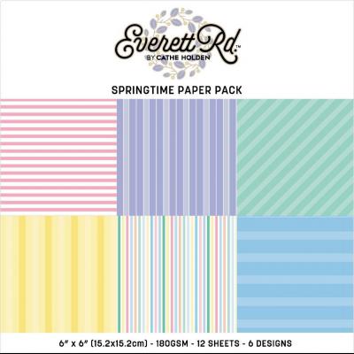 Everett Rd.by Cathe Holden Springtime - Stripes Paper Pack